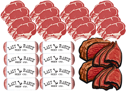 Lazy L Ranch 40lb Special Beef Package